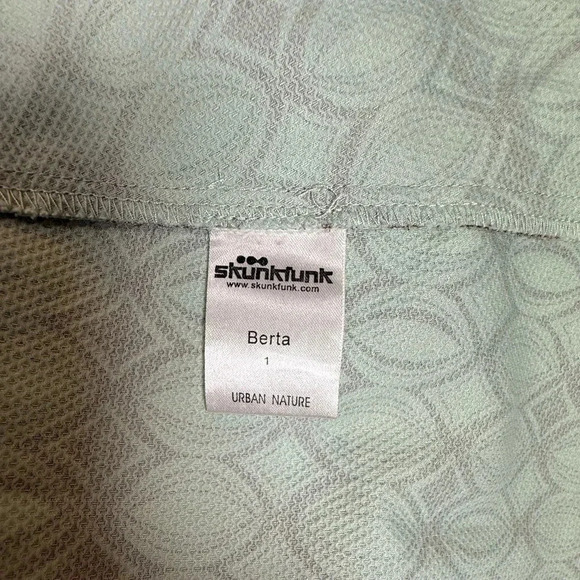 Skunkfunk SKFK Geometric Print Drop Waist Cowl Neck Dress Women’s Size XS (2) - Picture 10 of 14